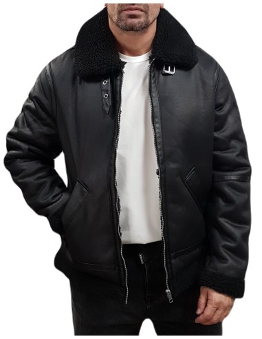 Jack&Jones  - 12261819 - Jor Cole Aviator Jacket - Black - Μπουφάν Δερματίνη