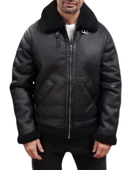 Jack Jones 12261819 Jor Cole Aviator Jacket Black
