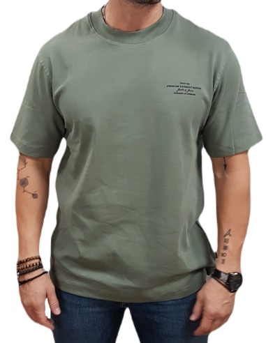 Jack&Jones - 12259357 - Jpr Bla Chad Branding SS Crew Neck Tee  LN - Agave Green - T-shirt