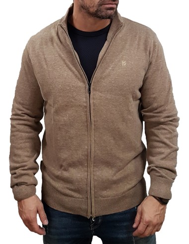 Rebase - 242RKNIT-8005 - Beige Melange - Πλεκτή Ζακέτα