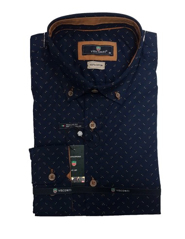 Visconti - 2804-2 - Navy - Regular Fit - Πουκάμισο