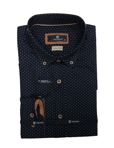 Visconti - 2804-3 - Navy - Regular Fit - Πουκάμισο