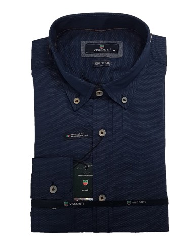 Visconti - 2797-2 - Navy - Regular Fit - Πουκάμισο