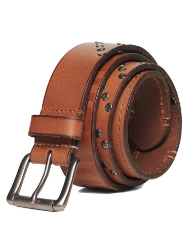 Superdry - M9210118A 20O - Branded Buckle Goods Belt  - Tan - Ζώνη