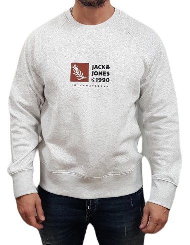 Jack&Jones - 12262958 - Jor Portland Box Sweat Crew Neck - Bright White - Φούτερ