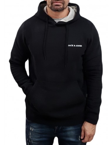 Jack&Jones - 12236159 - Jj Convert Sweat Hood - Black - Φούτερ