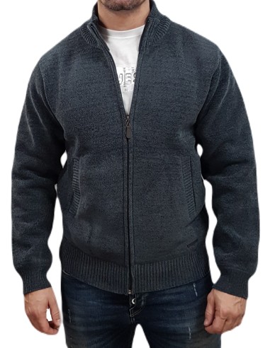 Lexton - 19.34 - Sinil Cardigan - Grey - Regular Fit - Ζακέτα