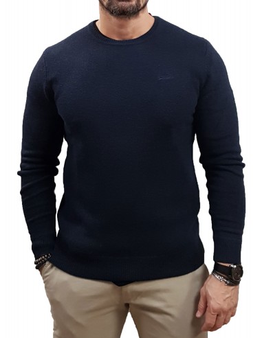 Superdry - M6110564A 5EJ - Essential Slim Fit Crew Jumper - Carbon Navy Marl- Πλεκτά
