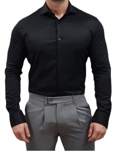 Sogo - 24536-837-651(080) - Black - Regular Fit - Πουκάμισο