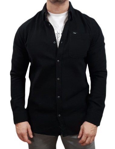 Rebase - 242RGS-5002 - Black - Regular Fit - Πουκάμισο