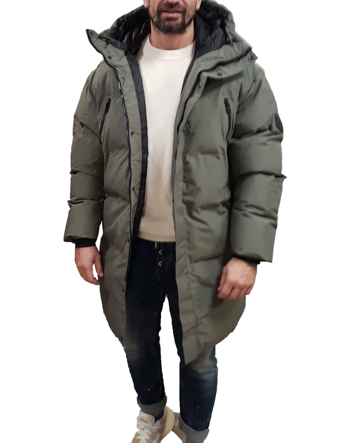 Jack&Jones 12260481 Jco Alpha Long Puffer SN Dusty Olive