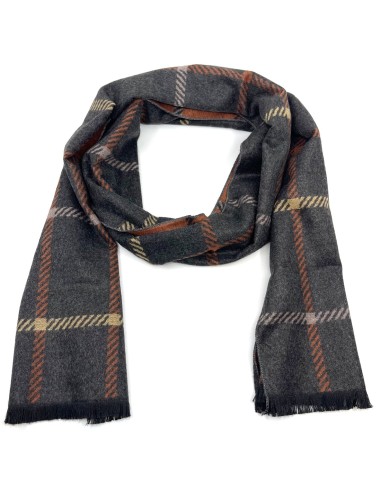 Legend - LGS-3021-118 - Double Face - Grey/Orange - Κασκόλ KASHMIR TOUCH