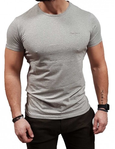 Pepe Jeans - PM508212-933 - Original Basic 3 N - Grey Marl-slim μπλούζα μακό