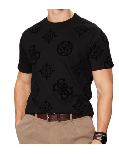 Guess - M5RI46KBW41-JBLK - Black - Regular Fit - T-Shirt Μακό