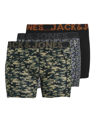 Jack&Jones - 12263733 - Jac Danny Trunks 3 Pack SN - Black/Black - Εσώρουχα