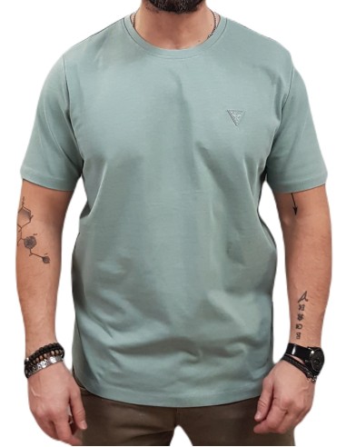 Guess - M4YI0AKCCM1-G9L8 - Patch Tee - Mint - Regular Fit - T-Shirt Μακό