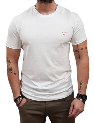 Guess - M2YI24J1314-G011 -Core Tee - White - Slim Fit - T-Shirt Μακό