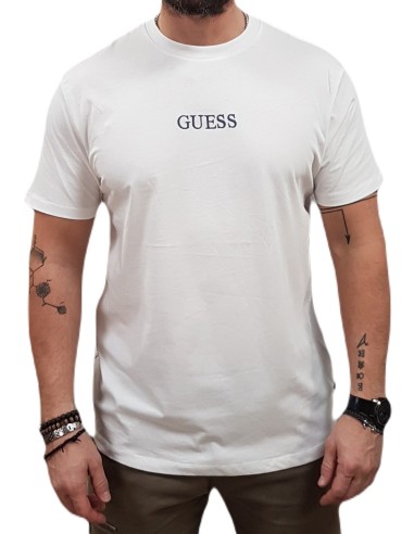 Guess - M5RI58K9RM1-G011 - City Of Dream Tee - White - Slim Fit - T-Shirt Μακό