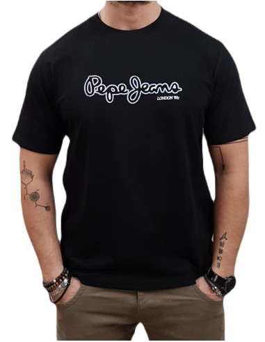 Pepe Jeans - PM509721-999 - Dorian Tee - Black -  μπλούζα μακό