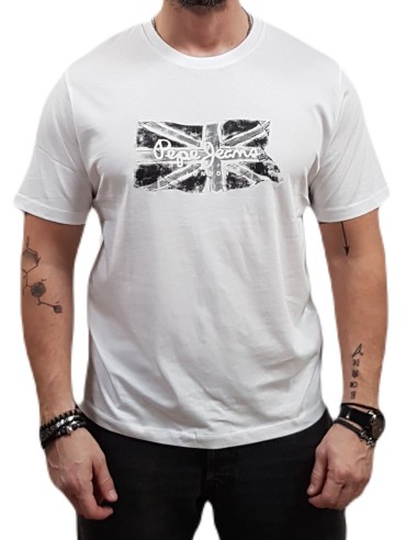 Pepe Jeans - PM509720-800 - Flag BW - White -  Μπλούζα μακό