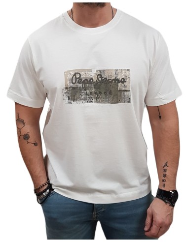 Pepe Jeans - PM509780-803 - Dalter Tee - Off White -  Μπλούζα μακό