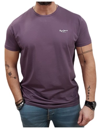 Pepe Jeans - PM508212-491 - Original Basic 3 N - Aubergine Purple - Slim Fit - Μπλούζα μακό