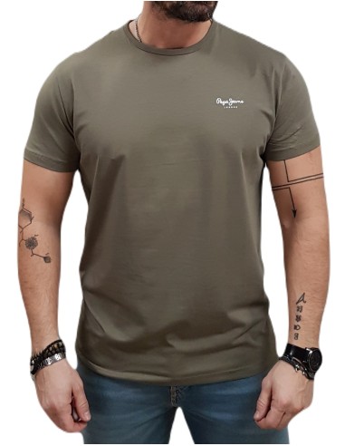 Pepe Jeans - PM508212-726 - Original Basic 3 N - Stone Green - Slim Fit - Μπλούζα μακό
