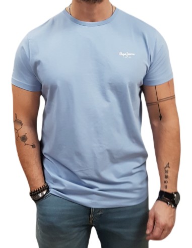 Pepe Jeans - PM508212-533 - Original Basic 3 N - Light Thames Blue - Slim Fit - Μπλούζα μακό