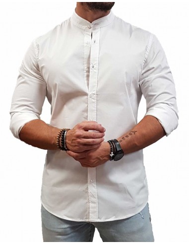 Vittorio Artist 800-2425-2002- Mao  - White - Πουκάμισο