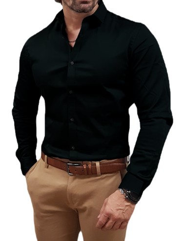 Jack&Jones - 12097662 - Jjpr Parma Shirt L/S Noos - Black - Super Slim - Πουκάμισο