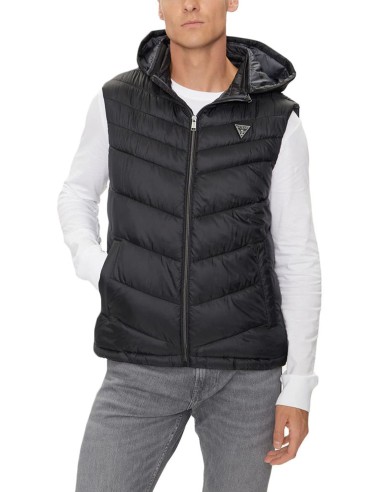 Guess - M5RN21WCQA2-JBLK - Light Puffa Vest - Black - Μπουφάν Αμάνικο