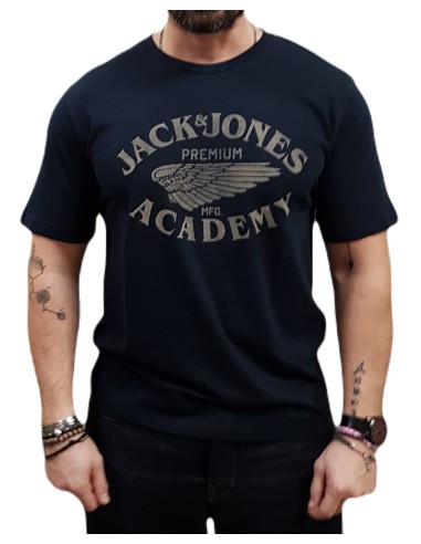 Jack&Jones - 12276650 - Jpr Blu Freddy SS TEE  Crew Neck FST - Night Sky  - T-shirt