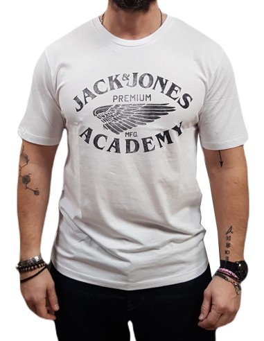 Jack&Jones - 12276650 - Jpr Blu Freddy SS TEE  Crew Neck FST - White - T-shirt