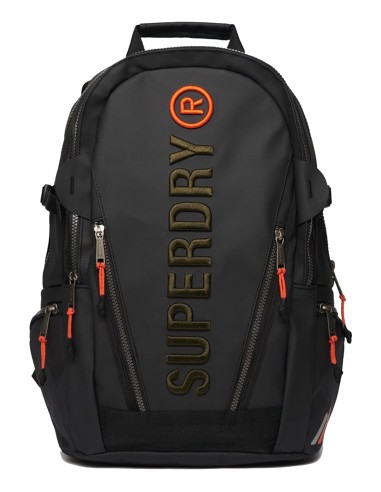 Superdry - W9110391A B4G- Tarp EMB Rucksack - Black/Khaki Green - Τσάντα
