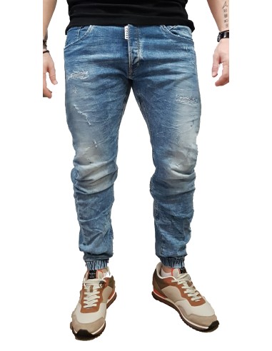 Cover - N3680-30-New Type - 3D Loose Fit - Blue Denim - παντελόνι Jeans
