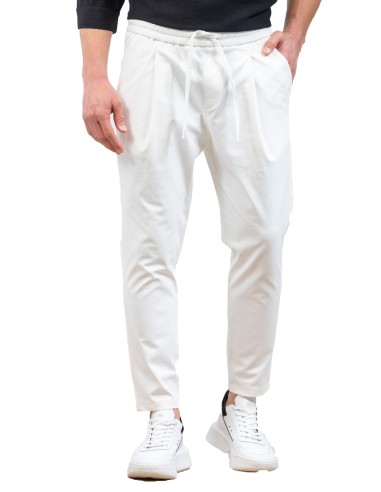 Vittorio Artist - 500-24-Jenoa - Off White - Παντελόνι υφασμάτινο