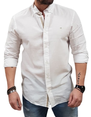 Jack&Jones -12274599 - JPR Blu Summer Shield L/S Shirt - Bright White - Comfort Fit - Πουκάμισο MAO