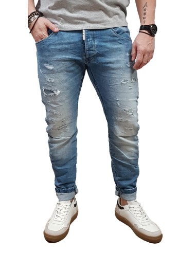 Cover - Q4752-30-Oregon - 3D Loose Fit - Denim Blue - παντελόνι Jeans