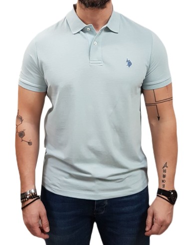 U.S. POLO ASSN. - US41197001 - SOLID PIQUE POLO SHIRT - Light Blue - ΜΠΛΟΥΖΑ Polo