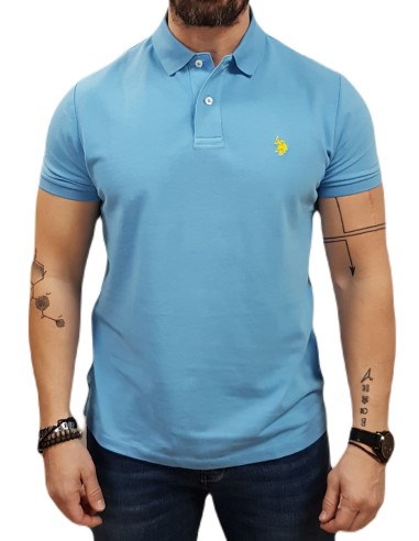 U.S. POLO ASSN. - US41197001 - SOLID PIQUE POLO SHIRT -  Turquise - ΜΠΛΟΥΖΑ Polo