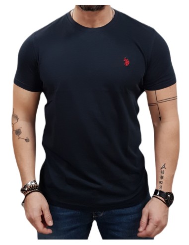 U.S. POLO ASSN. - US41154004 - SOLID CREW NECK T-SHIRT  - Blue Nero - Slim Fit - T-Shirt Μακό