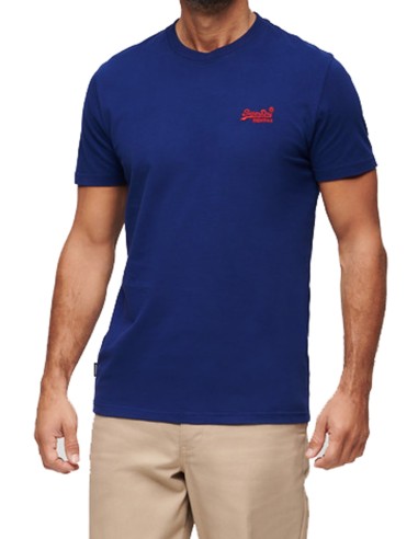 Superdry - M1011245A JZD - Essential Logo EMB Tee - Supermarine Navy - Μπλούζα Μακό