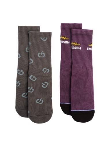 Emerson - 242.EU08.103 - Basic Crew Socks - D.PURPLE/PR530 PETROL - Κάλτσες