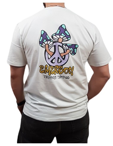 Emerson - 251.EM33.17 - TRIPPING TROPICS - Frosty White - Μπλούζα Μακό