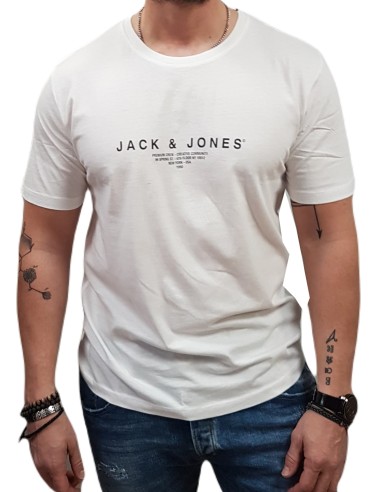 Jack&Jones - 12276646 - Jpr Bla Harris SS Tee Crew Neck FST - Bright White - T-shirt
