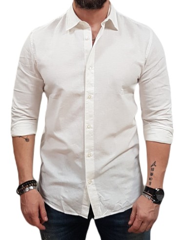 Jack&Jones - 12268964 - Jje Breeze Shirt LS SN - White  - Πουκάμισο