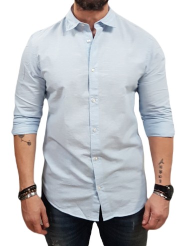 Jack&Jones - 12268964 - Jje Breeze Shirt LS SN - Chambray Blue - Πουκάμισο