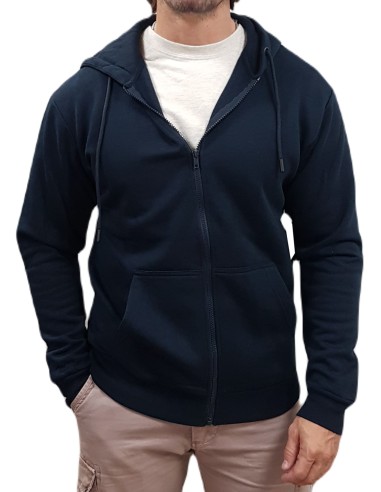 Jack&Jones - 12249342 - Jje Bradley Sweat Zip Hood Noos - Navy Blazer- Ζακέτα Φούτερ