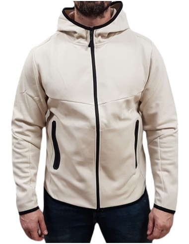 Jack&Jones - 12260150 - Jco Fusion Sweat Zip Hood Noos - Moonbeam - Ζακέτα Φούτερ