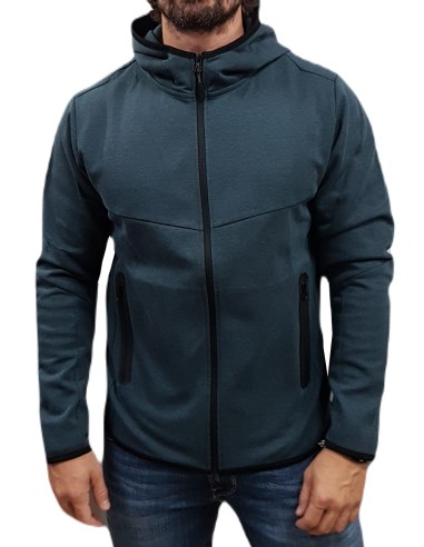 Jack&Jones - 12260150 - Jco Fusion Sweat Zip Hood Noos - Navy Blazer - Ζακέτα Φούτερ